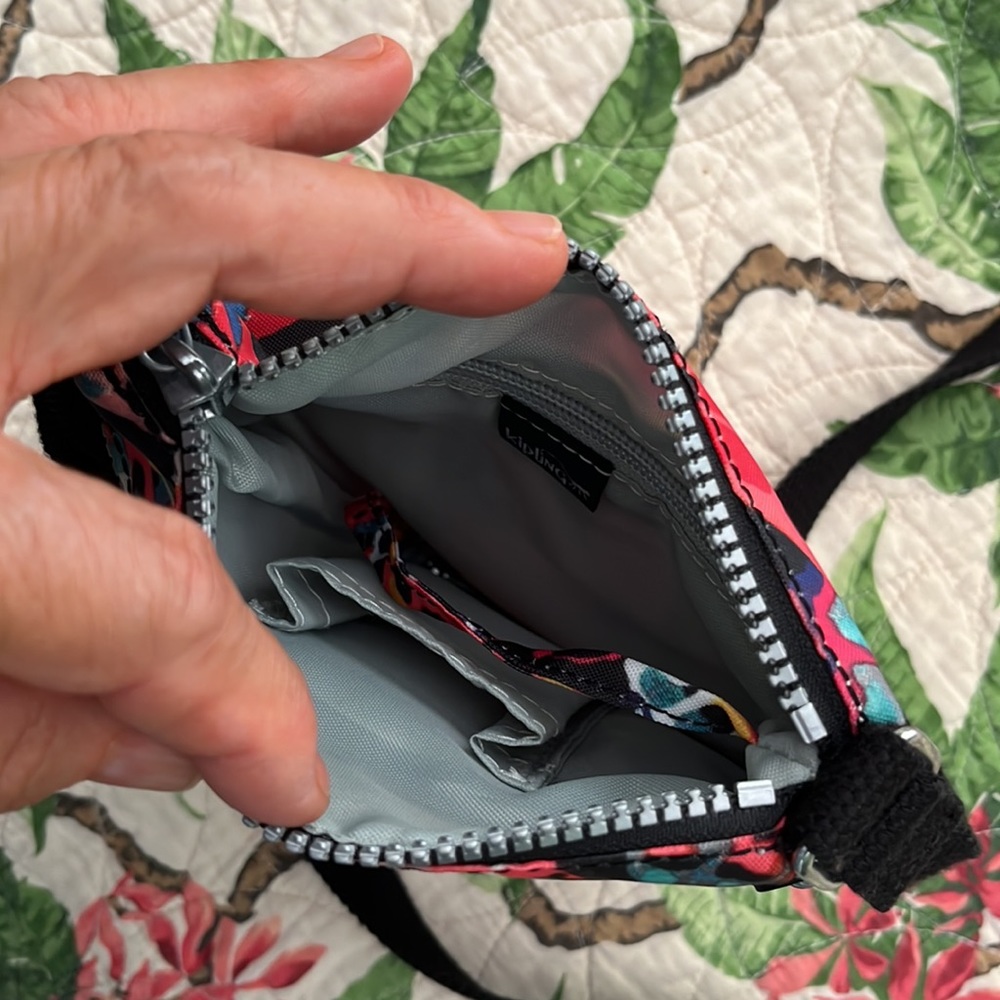 Kipling Small Multiple Zippered Pockets Crossbody… - image 8